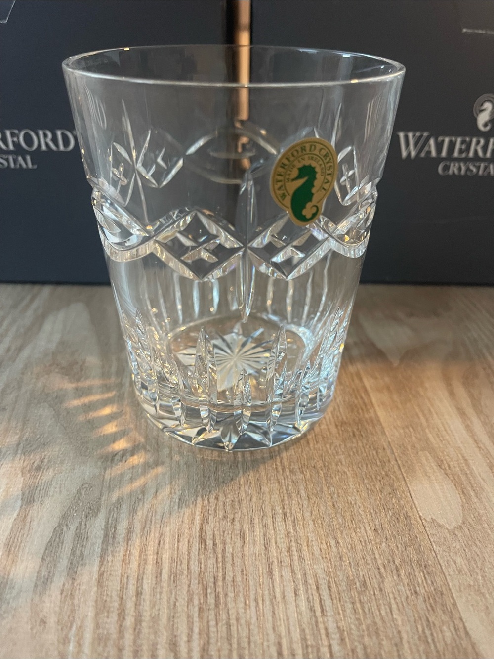 Pair of Waterford Crystal Dolmen Double Old Fashioned Glasses 12oz ln Box